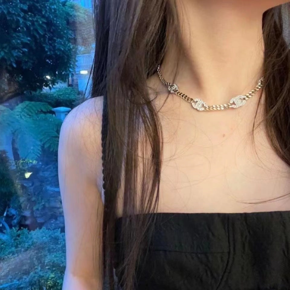 Chanel Double C Zircon Necklace – Luxury Designer Jewelry – product image 7