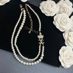 Chanel Double Crown Pearl Necklace – Luxury Designer Jewelry – product image 5