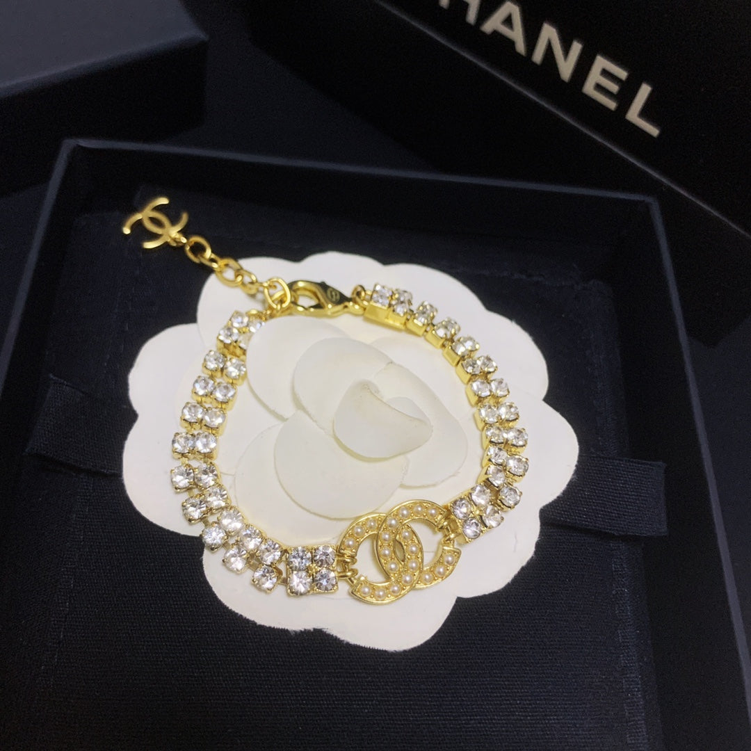 Chanel Double Crystal Adjustable Bracelet – Luxury Jewelry – product image 2