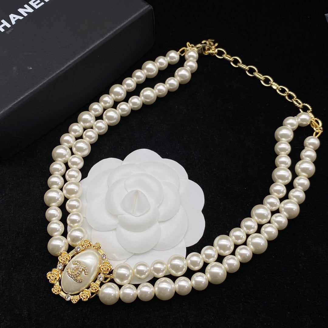 Chanel Double Pearl Necklace – Luxury Designer Jewelry – product image 3