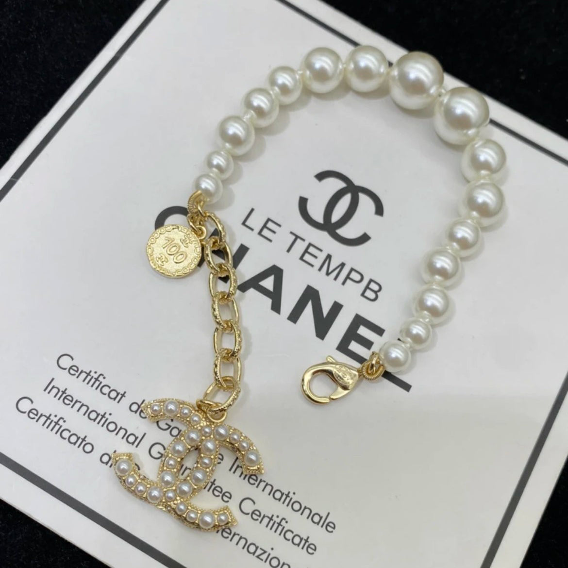 Chanel Elegant Pearl Bracelet – Luxury Jewelry – product image 1