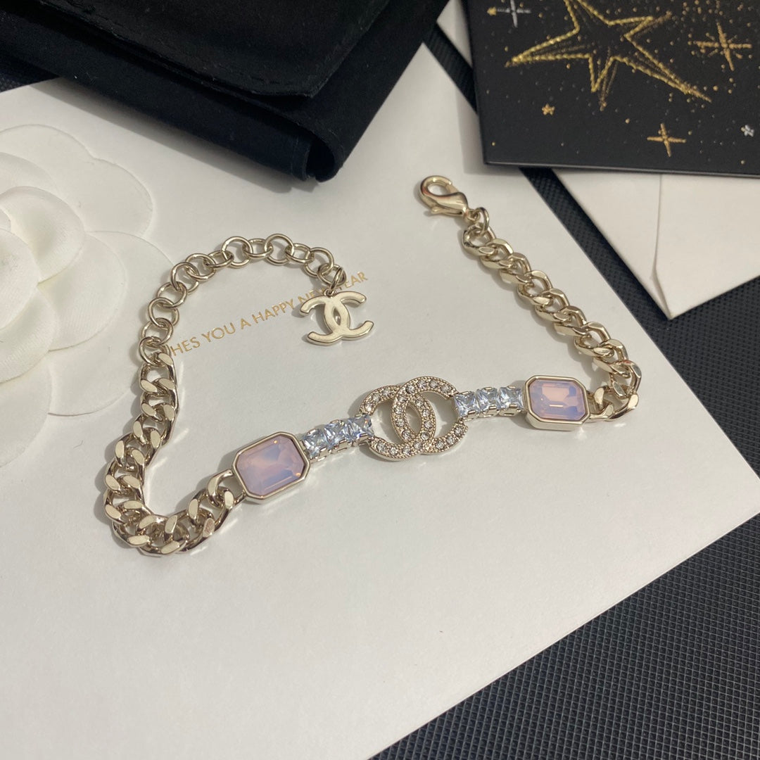 Chanel Fantasy Purple Crystal Pendant Bracelet – Luxury Jewelry – product image 2
