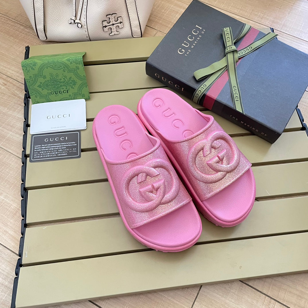 Chanel Fashion Colorful Platform Slippers – slippers product image 4