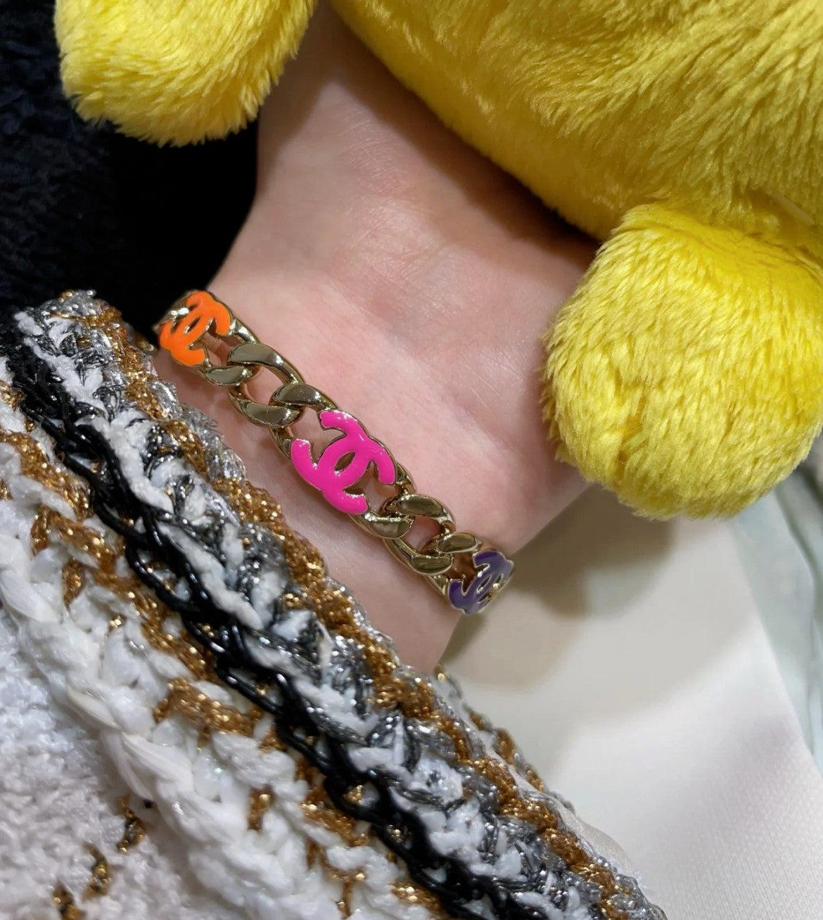 Chanel Five-Color Open Bracelet – Luxury Jewelry – product image 4