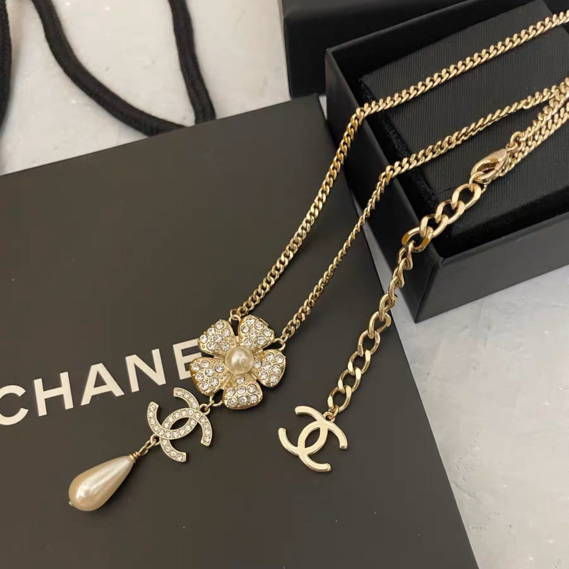 Chanel Flower Pendant Necklace – Luxury Designer Jewelry – product image 1