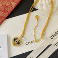 Chanel Glitter Heart Necklace – Luxury Designer Jewelry – product image 1