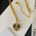 Chanel Glitter Heart Necklace – Luxury Designer Jewelry – product image 4