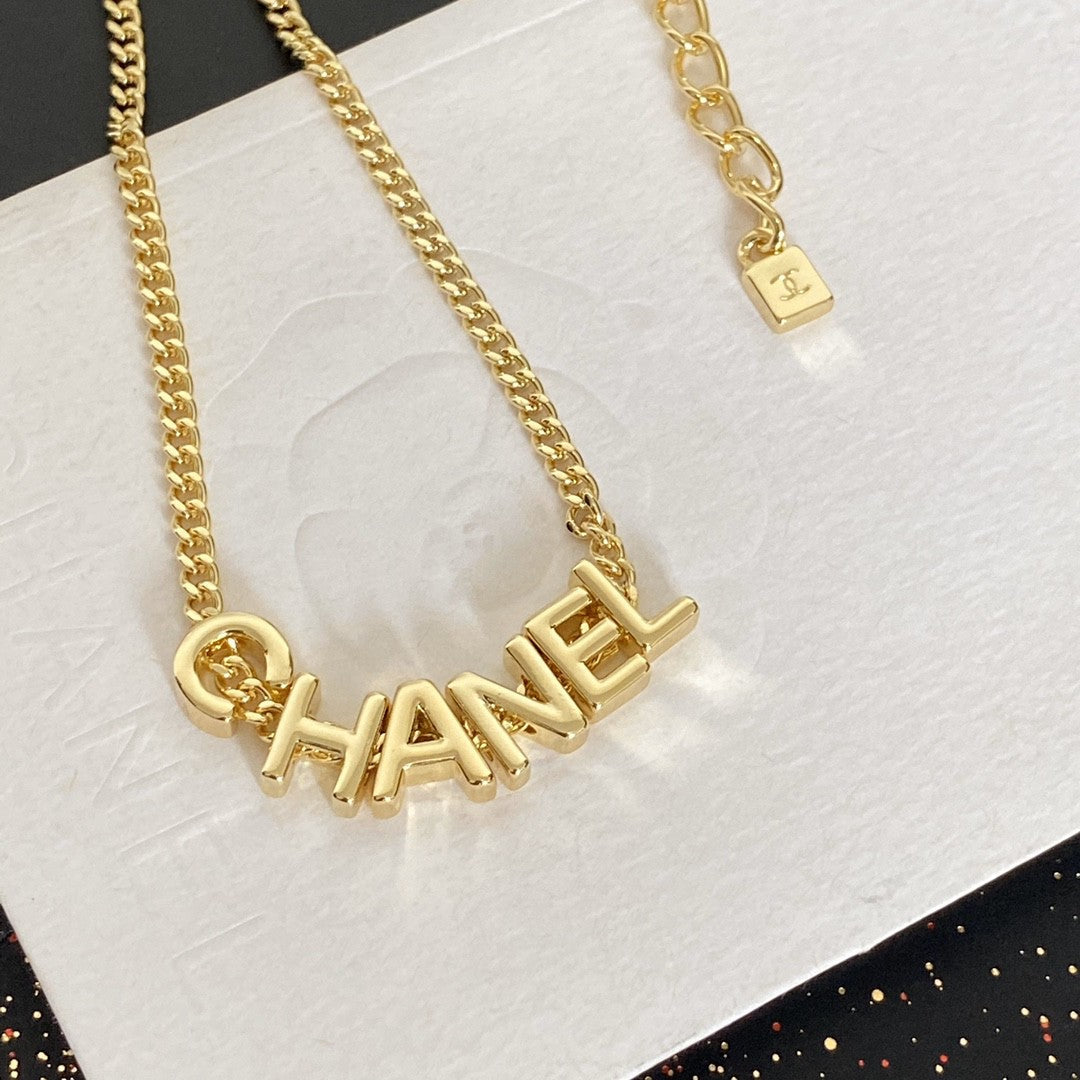 Chanel Gold Letter Necklace – Luxury Designer Jewelry – product image 3