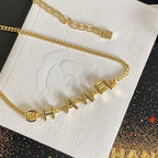Chanel Gold Letter Necklace – Luxury Designer Jewelry – product image 4