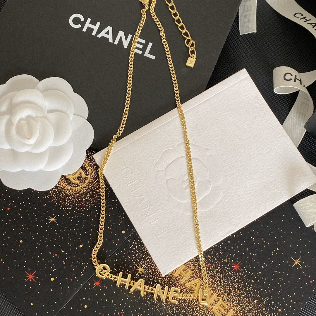 Chanel Gold Letter Necklace – Luxury Designer Jewelry – product image 5