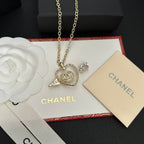 Chanel Heart and Arrow Crystal Necklace – Luxury Designer Jewelry – product image 5