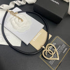 Chanel Heart Cutout Leather Necklace – Luxury Designer Jewelry – product image 4
