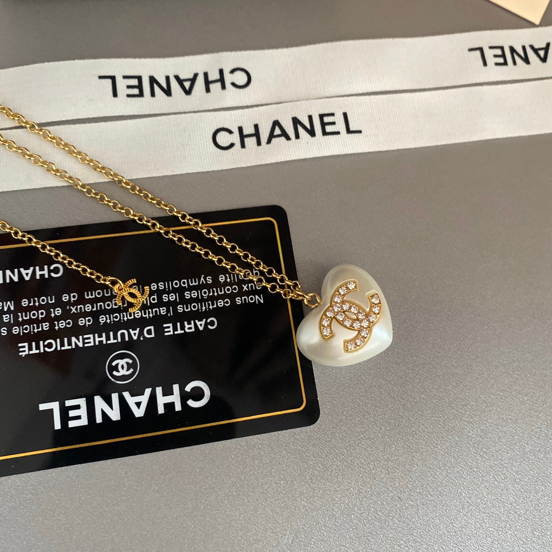 Chanel Heart Pearl Pendant Necklace – Luxury Designer Jewelry – product image 4