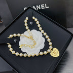 Chanel Heart Pendant Pearl Necklace – Luxury Designer Jewelry – product image 3