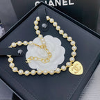 Chanel Heart Pendant Pearl Necklace – Luxury Designer Jewelry – product image 5