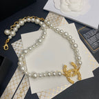 Chanel Irregular Pearl Short Necklace – Luxury Designer Jewelry – product image 1