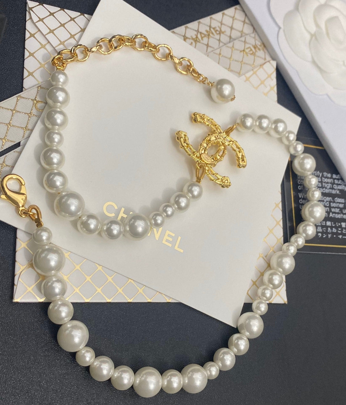 Chanel Irregular Pearl Short Necklace – Luxury Designer Jewelry – product image 6