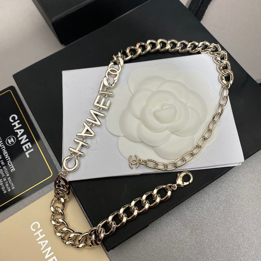 Chanel Large Chain Logo Necklace – Luxury Designer Jewelry – product image 3