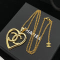 Chanel Large Heart Pendant Necklace – Luxury Designer Jewelry – product image 1