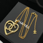 Chanel Large Heart Pendant Necklace – Luxury Designer Jewelry – product image 1