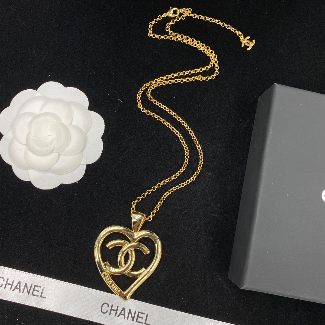 Chanel Large Heart Pendant Necklace – Luxury Designer Jewelry – product image 2
