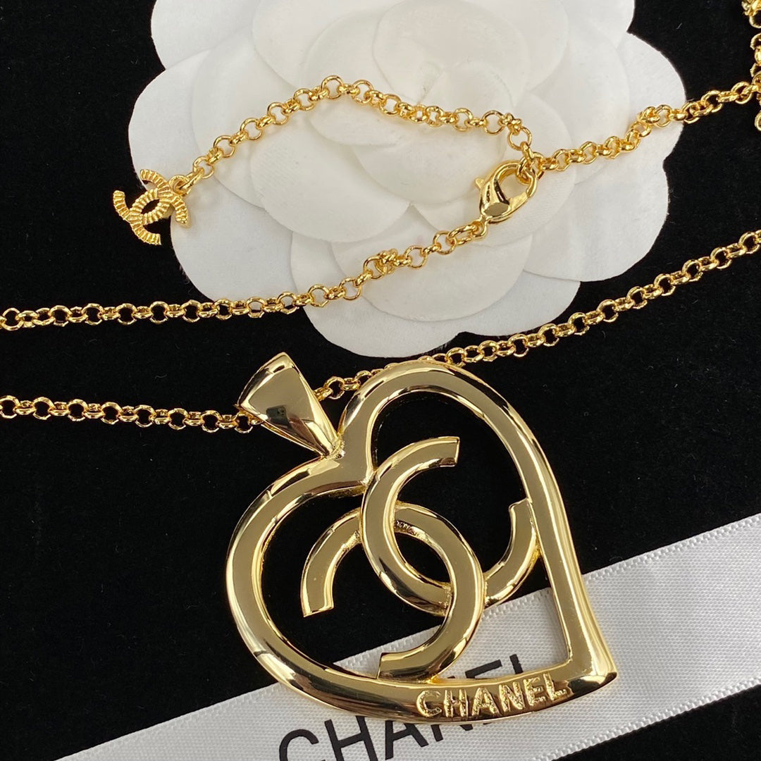 Chanel Large Heart Pendant Necklace – Luxury Designer Jewelry – product image 4