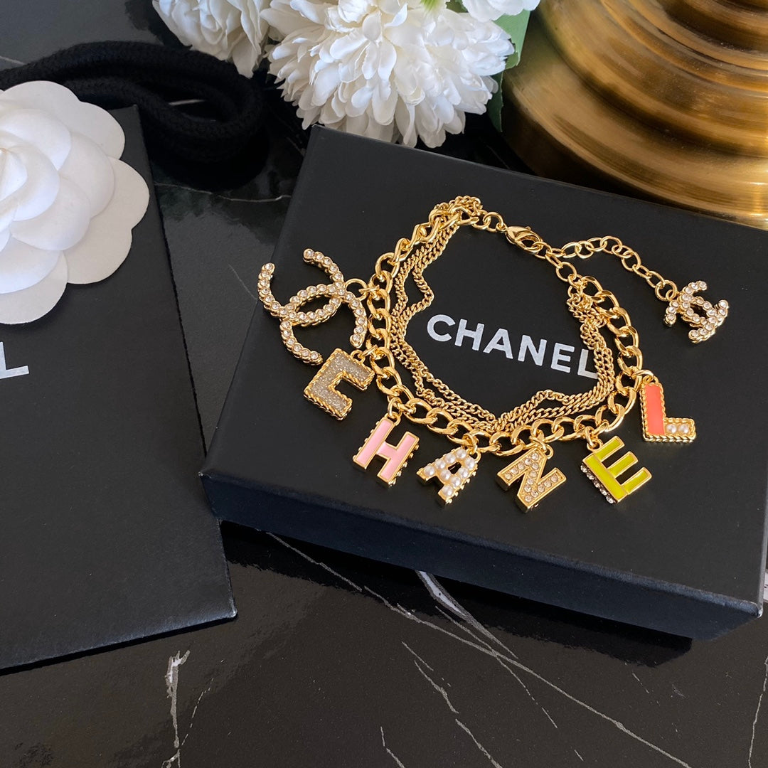 Chanel Letter Pendant Adjustable Bracelet – Luxury Jewelry – product image 2