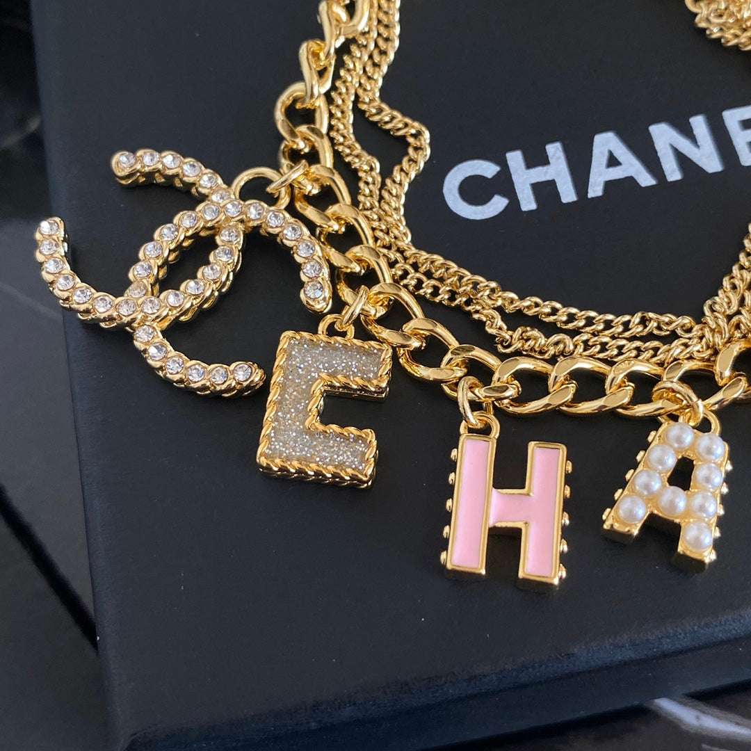 Chanel Letter Pendant Adjustable Bracelet – Luxury Jewelry – product image 4
