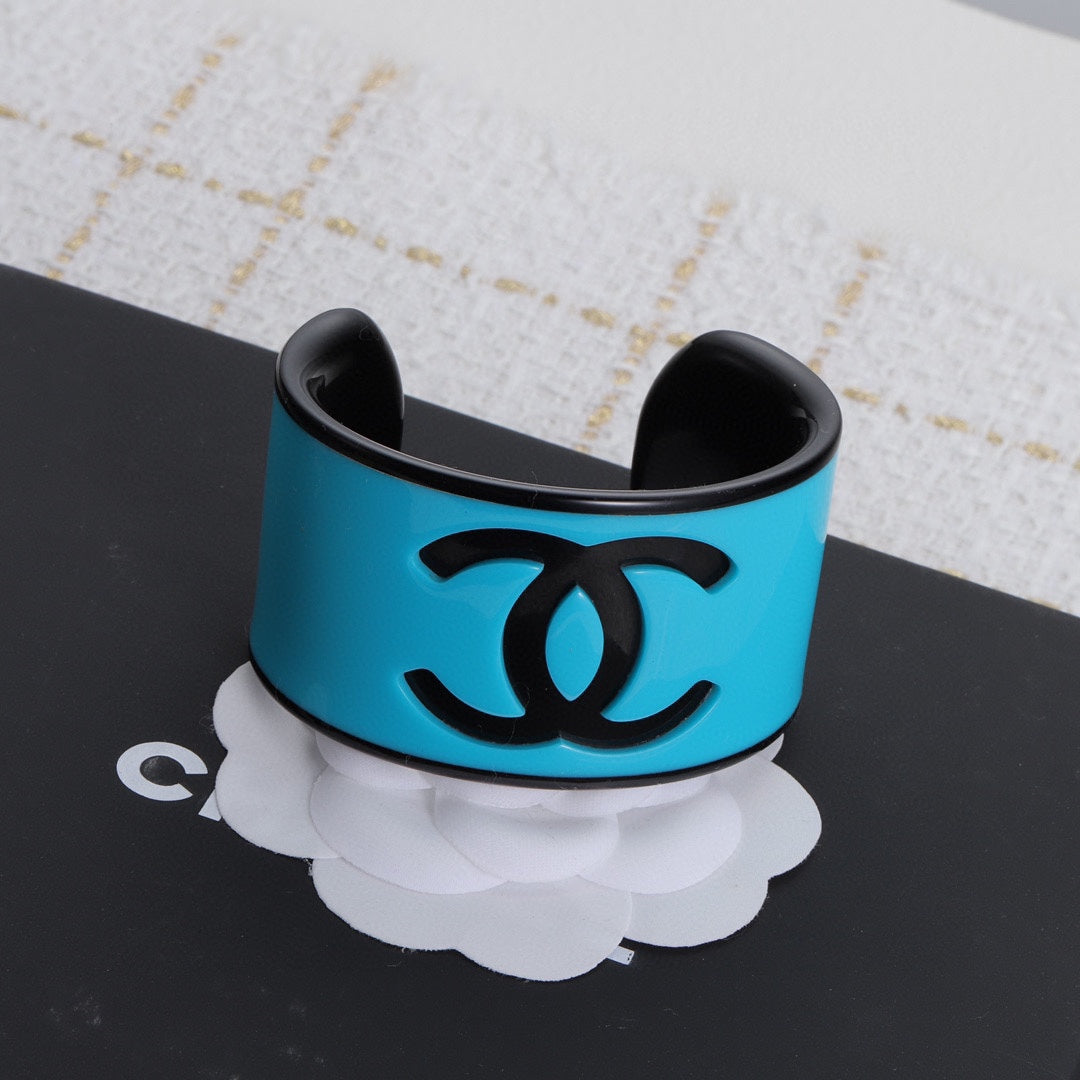 Chanel Logo Acrylic Open Bracelet – Luxury Jewelry – product image 4