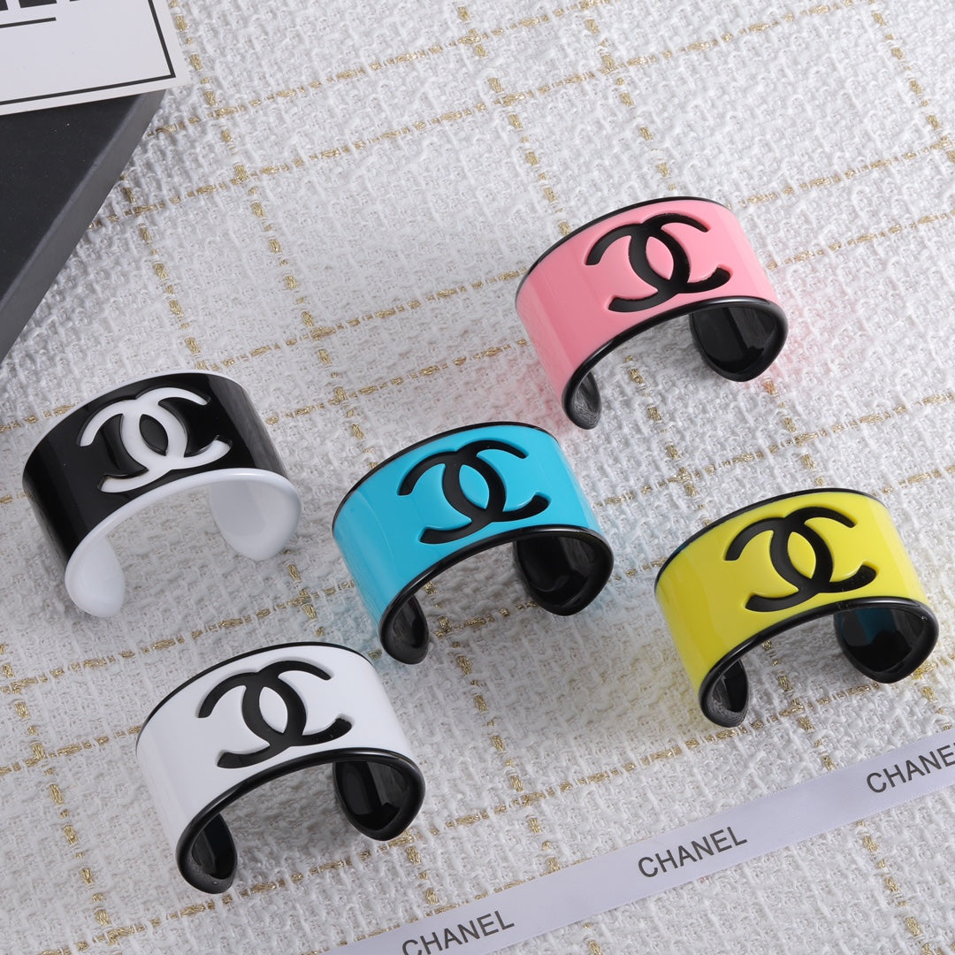 Chanel Logo Acrylic Open Bracelet – Luxury Jewelry – product image 12