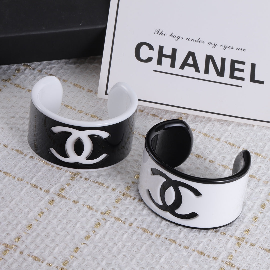 Chanel Logo Acrylic Open Bracelet – Luxury Jewelry – product image 13