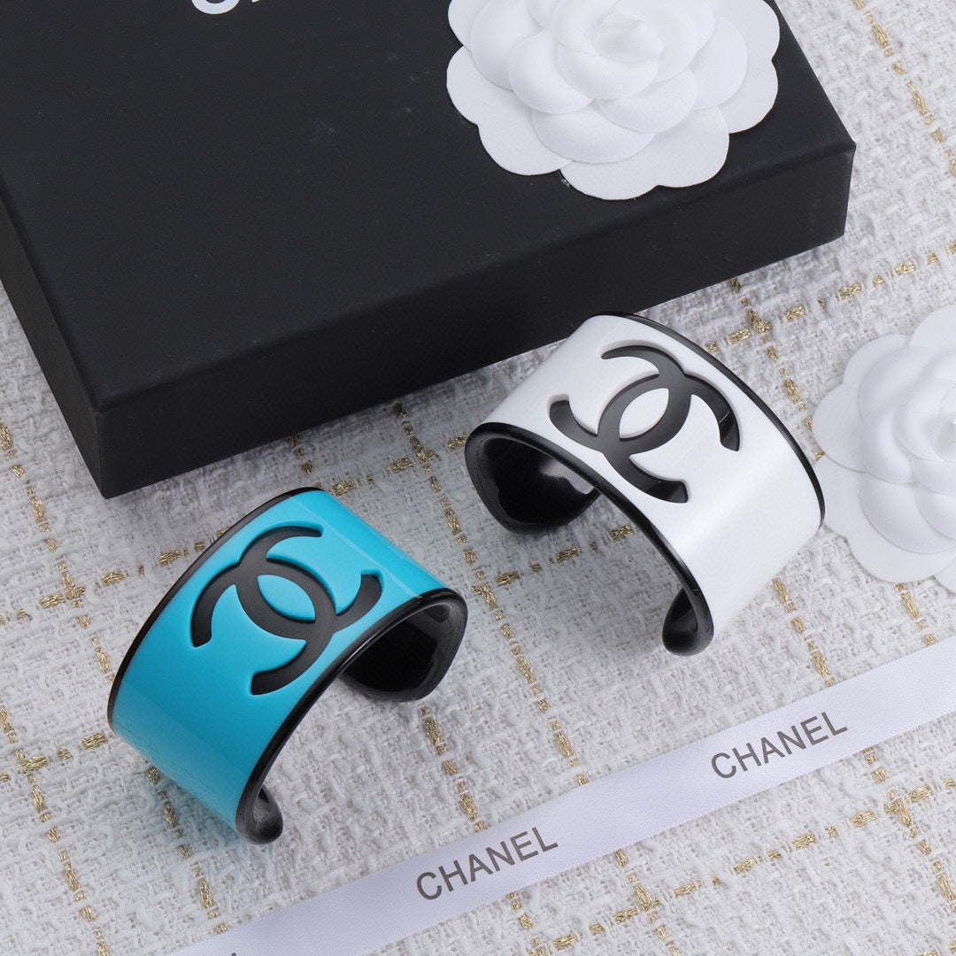 Chanel Logo Acrylic Open Bracelet – Luxury Jewelry – product image 14