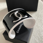 Chanel Logo Acrylic Open Bracelet – Luxury Jewelry – product image 17