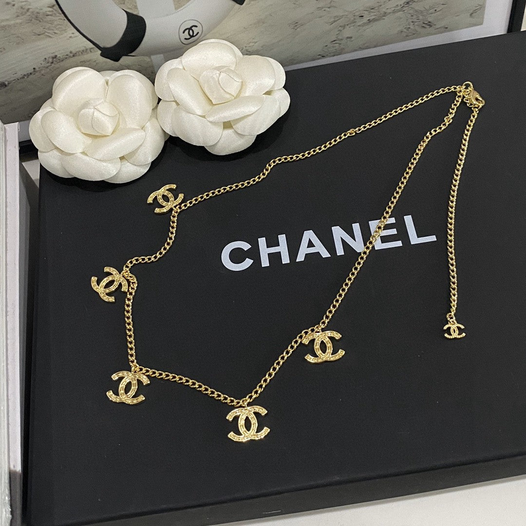 Chanel Multi-Logo Pendant Necklace – Luxury Designer Jewelry – product image 1