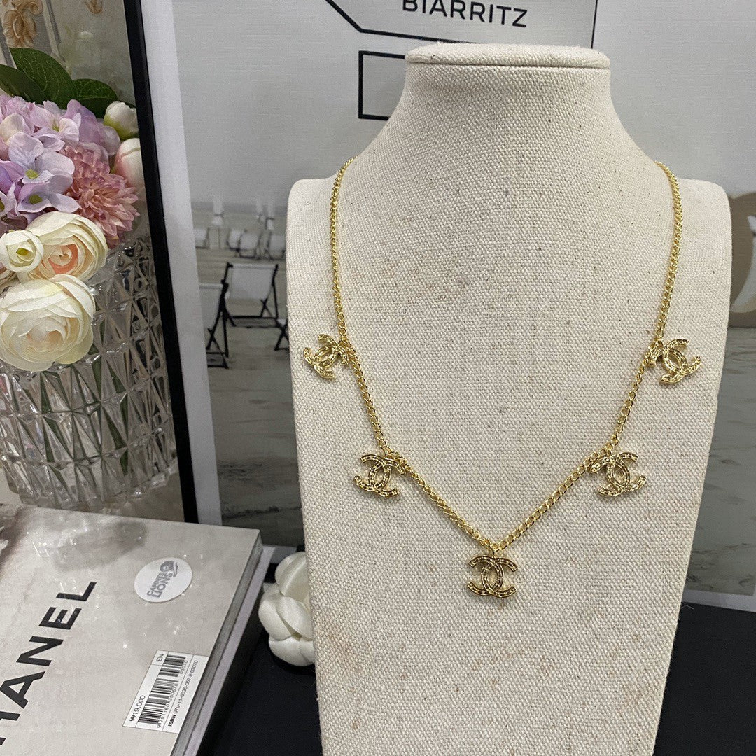 Chanel Multi-Logo Pendant Necklace – Luxury Designer Jewelry – product image 4