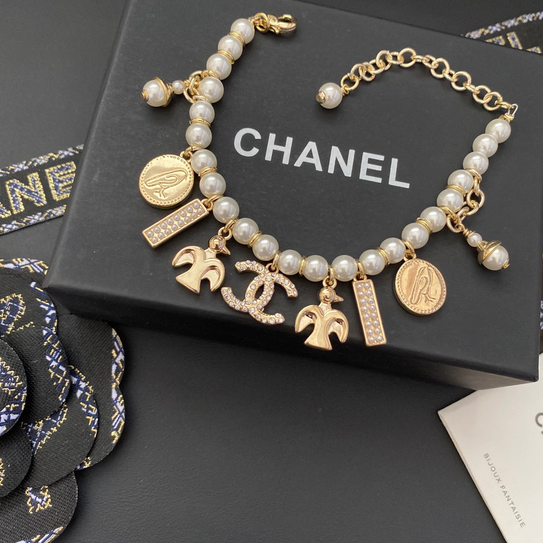 Chanel Multi-Pendant Pearl Bracelet – Luxury Jewelry – product image 3
