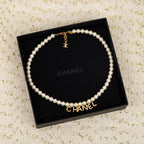 Chanel Pearl Letter Drop Necklace – Luxury Designer Jewelry – product image 2