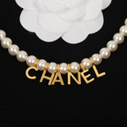Chanel Pearl Letter Drop Necklace – Luxury Designer Jewelry – product image 5