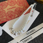 Chanel Pearl Letter Pendant Necklace – Luxury Designer Jewelry – product image 2