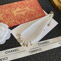Chanel Pearl Letter Pendant Necklace – Luxury Designer Jewelry – product image 3