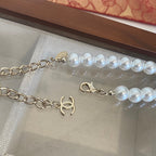 Chanel Pearl Letter Pendant Necklace – Luxury Designer Jewelry – product image 10