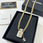 Chanel Pearl Perfume Bottle Necklace – Luxury Designer Jewelry – product image 2