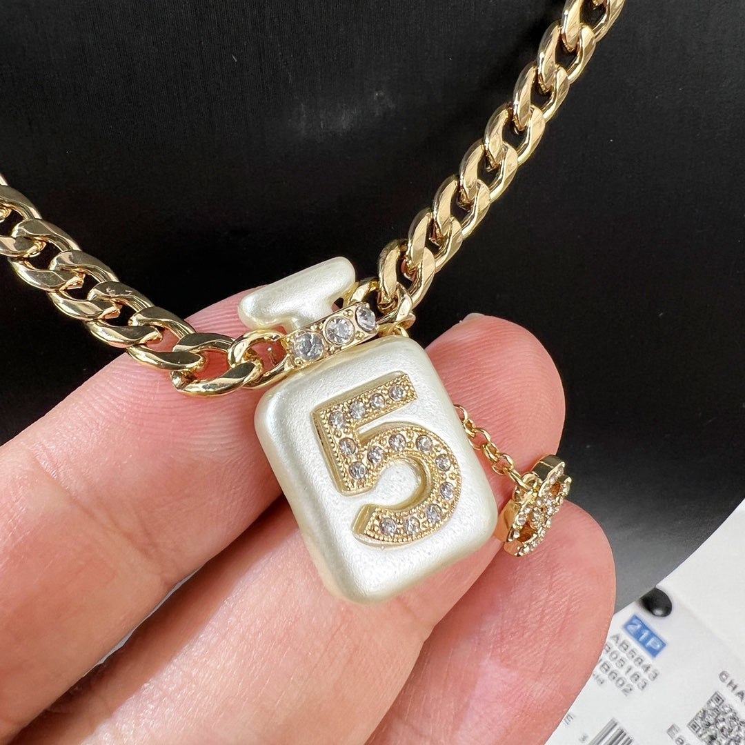 Chanel Pearl Perfume Bottle Necklace – Luxury Designer Jewelry – product image 5