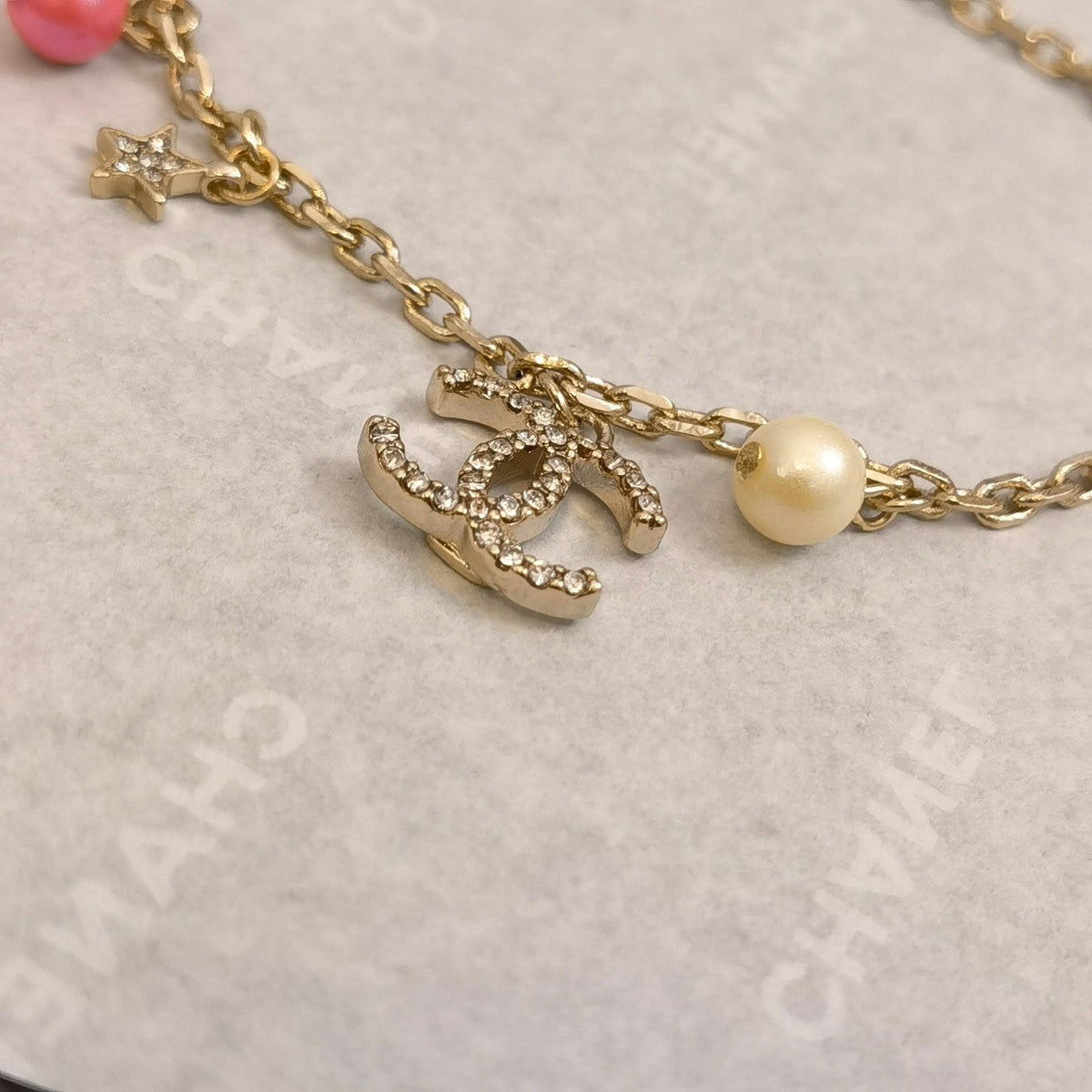 Chanel Pearl Rhinestone Pendants Bracelet – Luxury Jewelry – product image 5