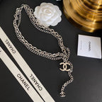 Chanel Pendant Logo Necklace – Luxury Designer Jewelry – product image 1