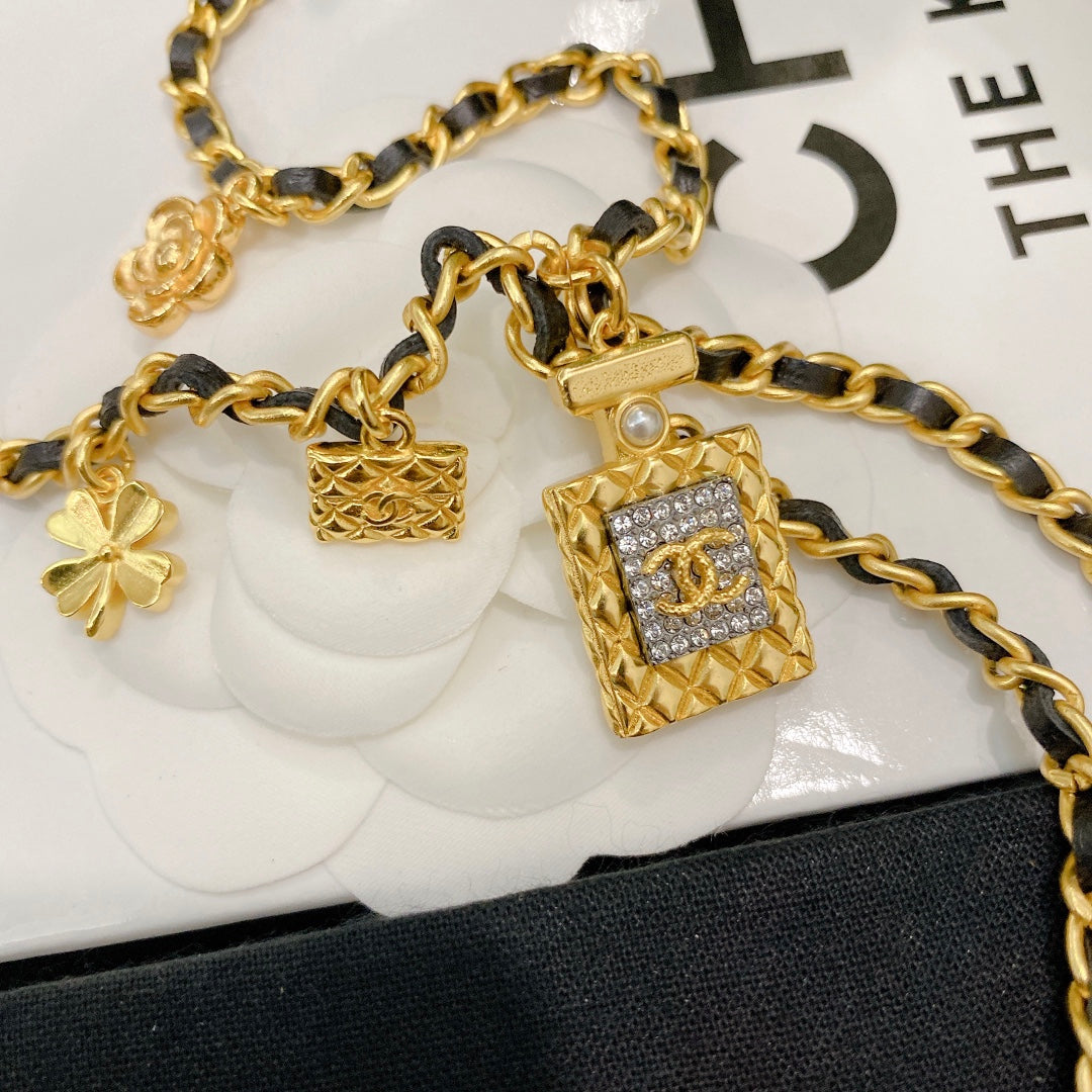 Chanel Perfume Bottle Extra Long Necklace – Luxury Designer Jewelry – product image 3