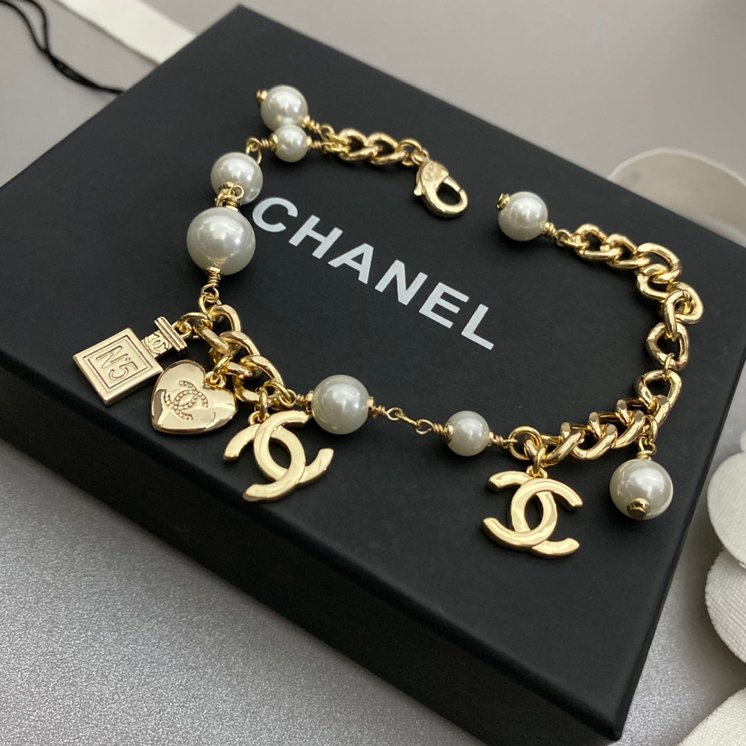Chanel Perfume Bottle Pendant Bracelet – Luxury Jewelry – product image 1