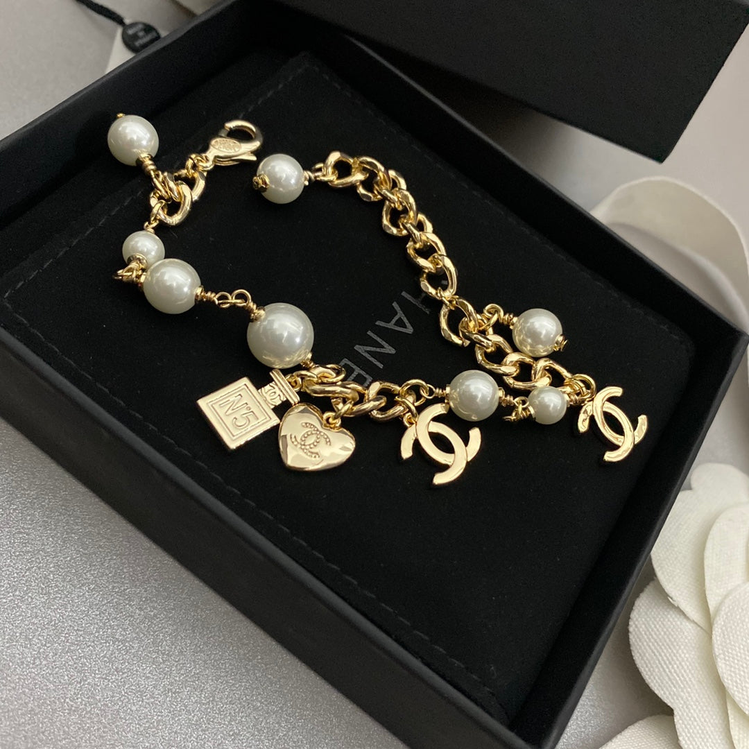 Chanel Perfume Bottle Pendant Bracelet – Luxury Jewelry – product image 2