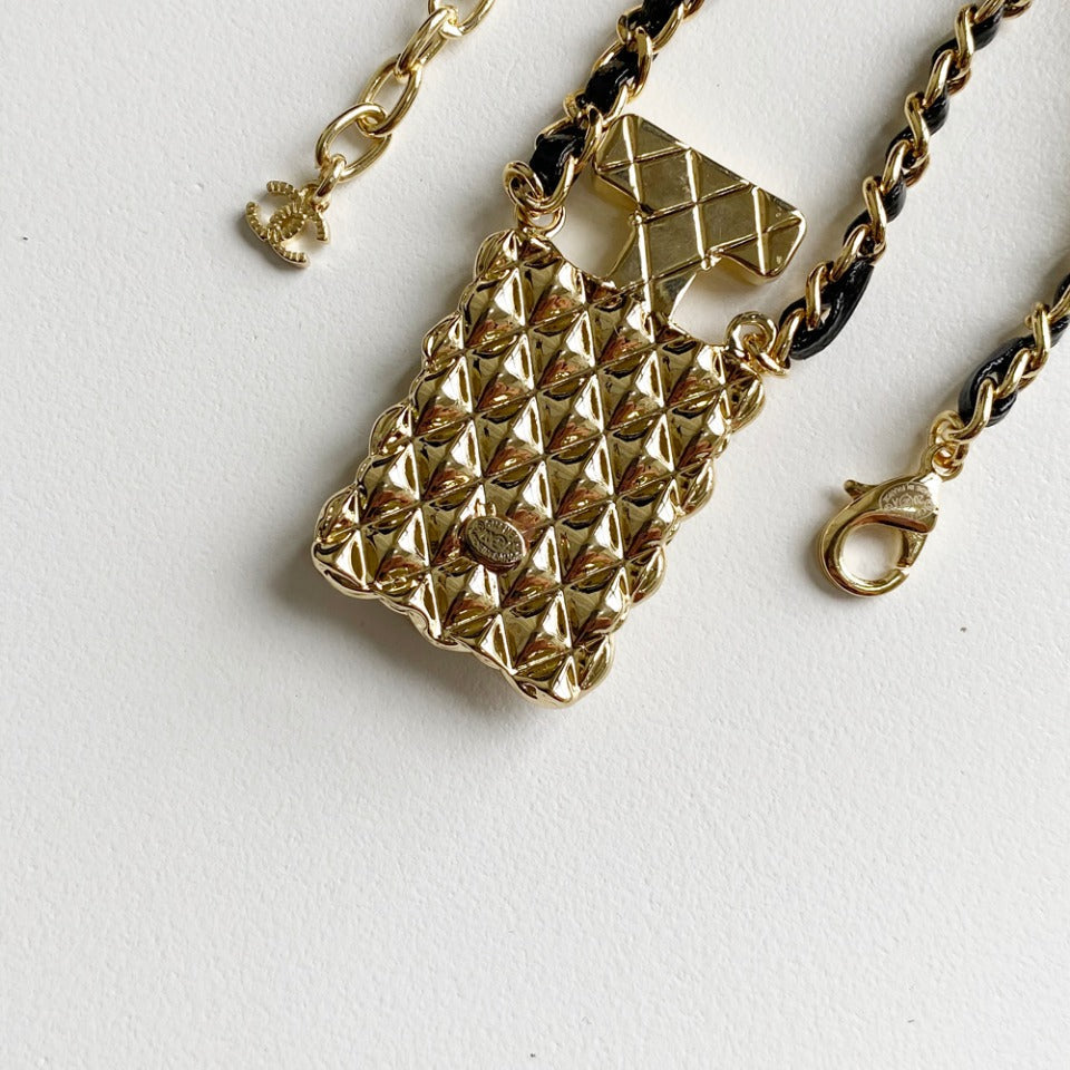 Chanel Perfume Bottle Pendant Leather Necklace – Luxury Designer Jewelry – product image 4