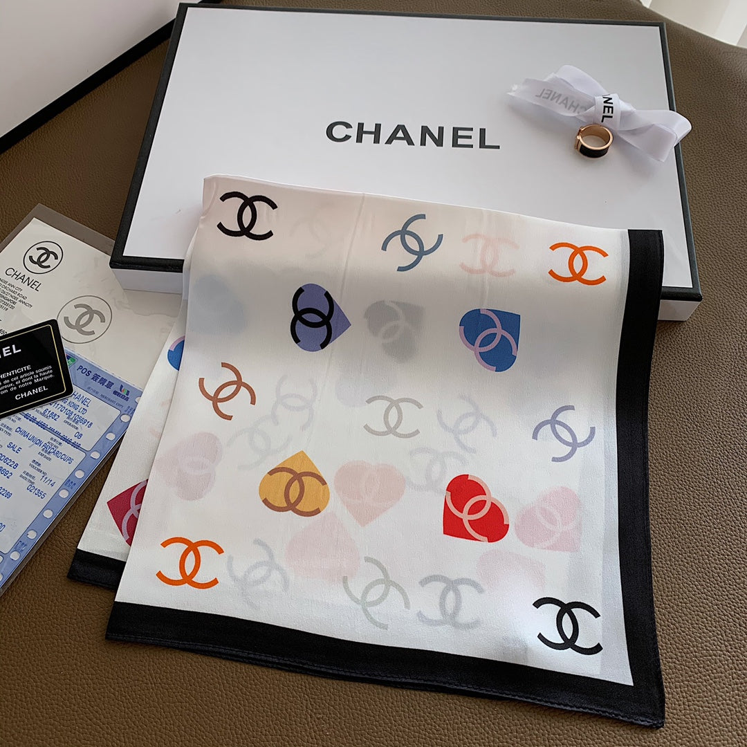 Chanel Premium Woven Square Scarf for Women – product image 4